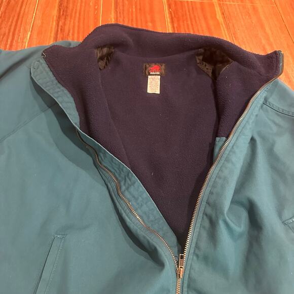 Vintage Red Kap Men’s Green Fleece Lined Utility Mechanic Jacket Size L-LN - Picture 3 of 7